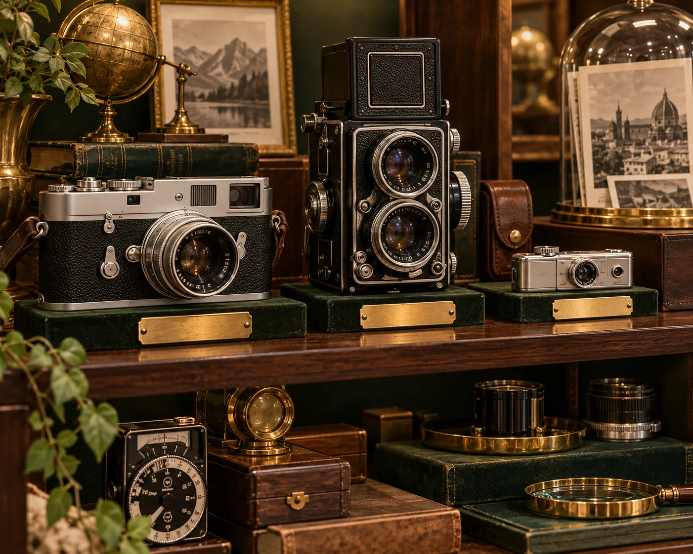Illustrative collector's cabinet